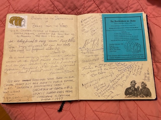 Image of notebook from Chesapeake Bay branch